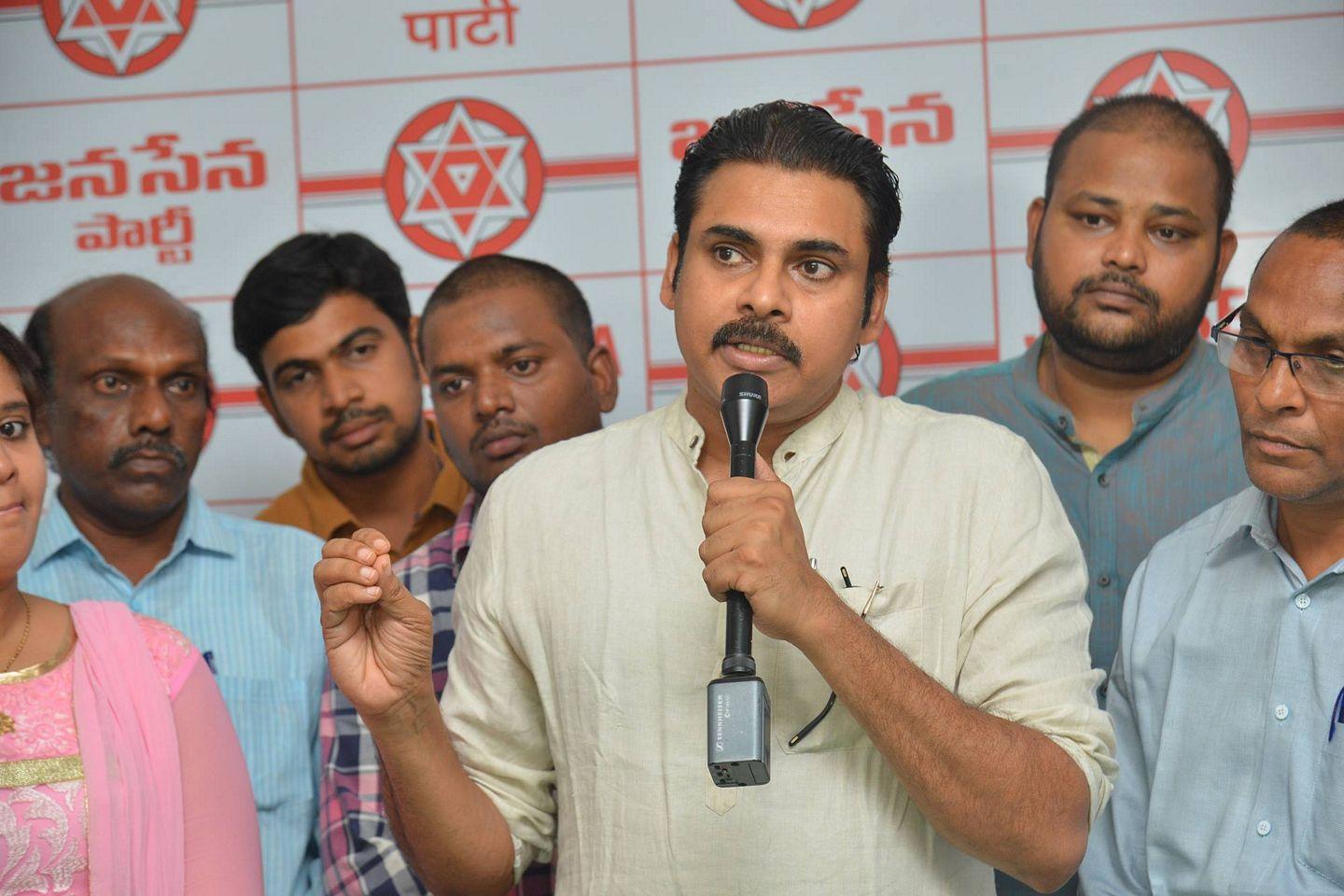 JanaSenaParty Opposing Dredging Corporation Of India Ltd Photos