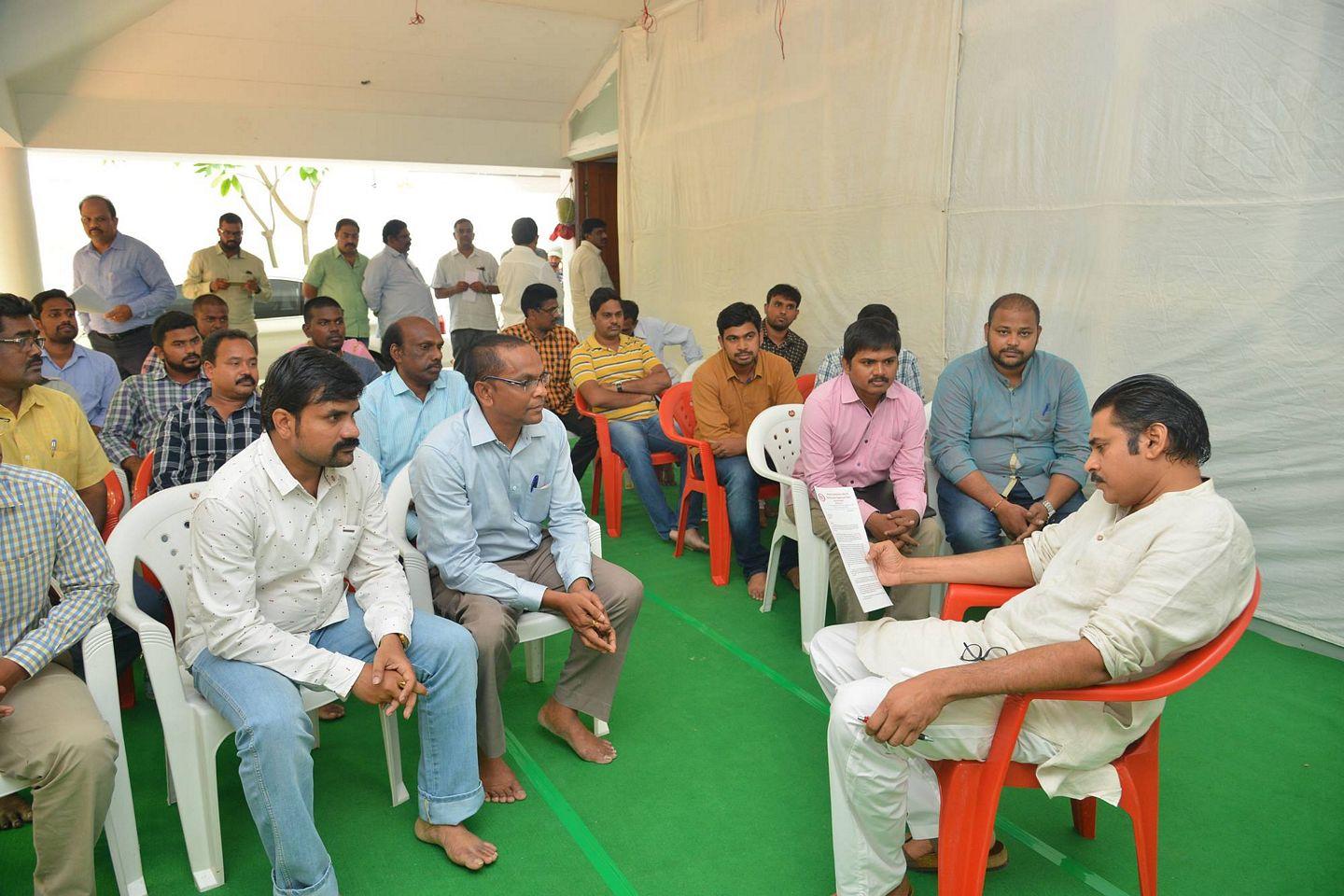 JanaSenaParty Opposing Dredging Corporation Of India Ltd Photos