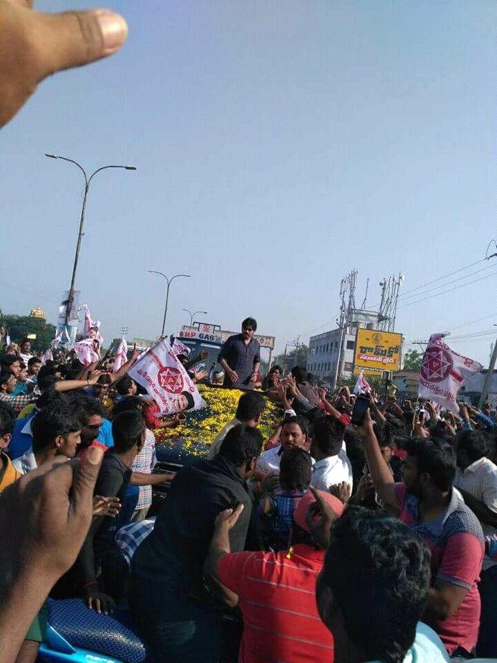 Janasena Chief Pawan Kalyan Ongole Tour Photos