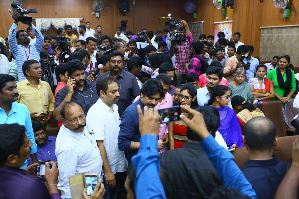 Janasena Chief Pawan Kalyan Tour at Ongole Photos