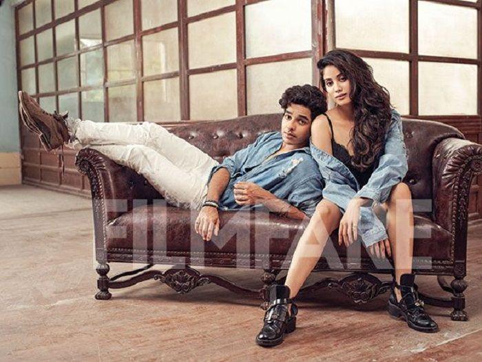 Janhvi Kapoor & Ishaan Khatter's Poses for Filmfare Photoshoot Stills