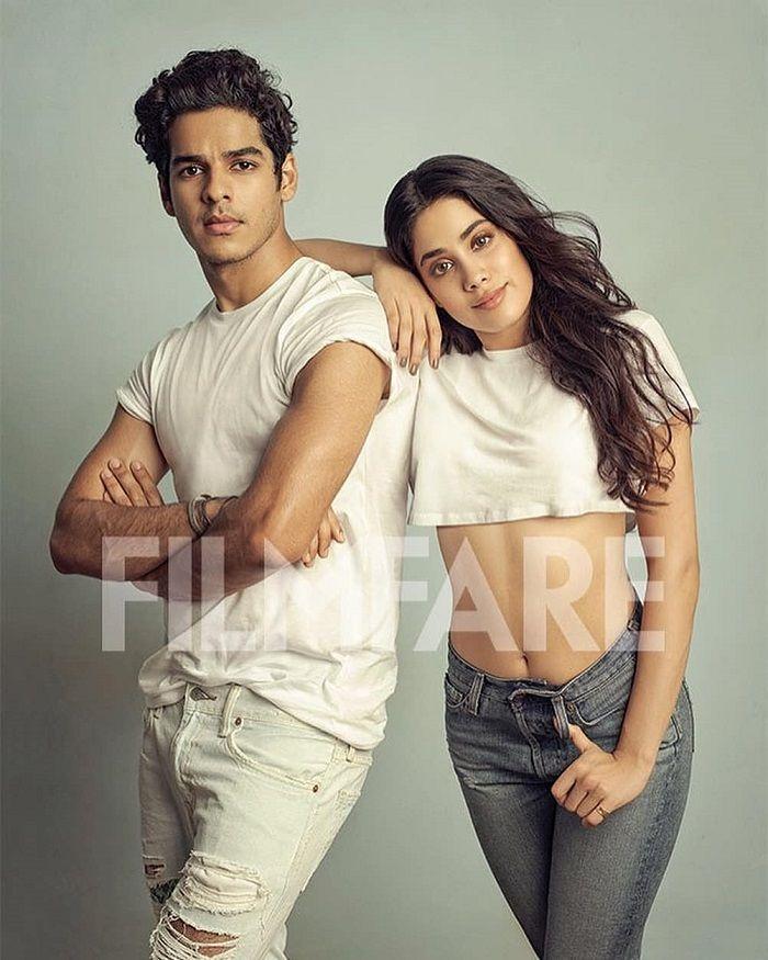 Janhvi Kapoor & Ishaan Khatter's Poses for Filmfare Photoshoot Stills