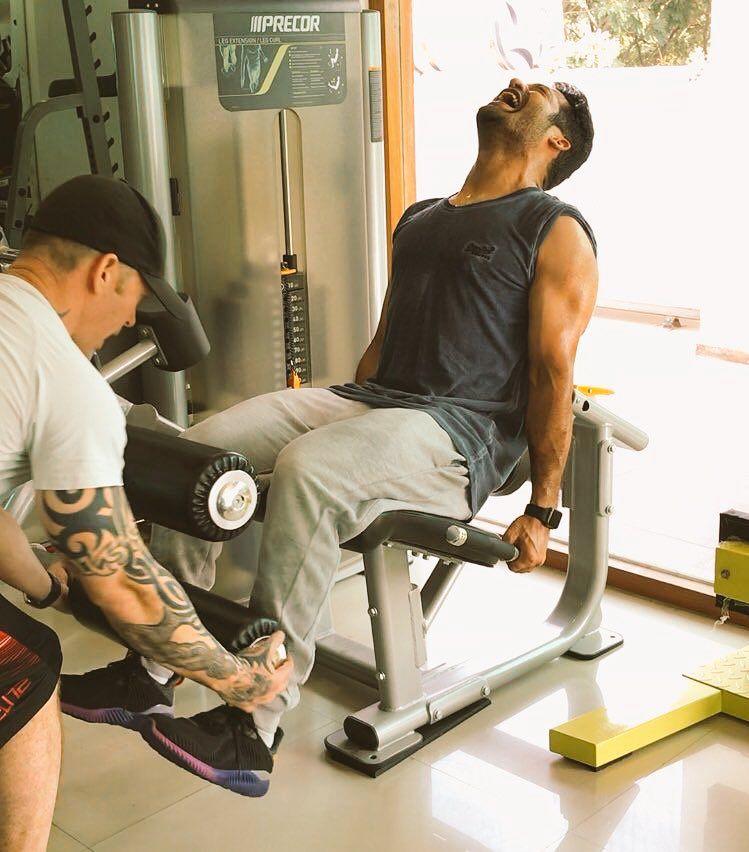 Jr NTR Hard Workout In Gym For NTR 28 With Trivikram