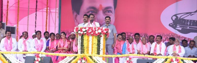 KCR at Gajwel Public Meeting Photos