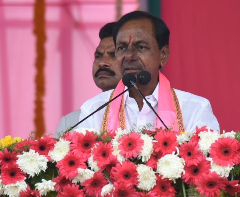 KCR at Gajwel Public Meeting Photos