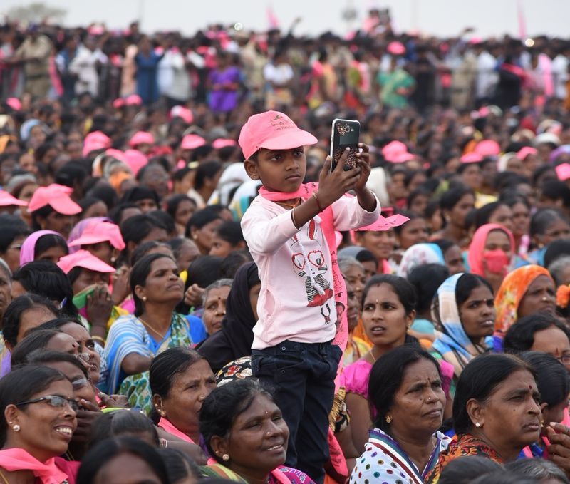 KCR at Gajwel Public Meeting Photos