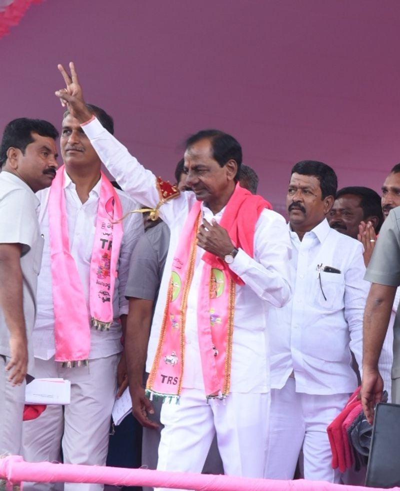 KCR at Gajwel Public Meeting Photos