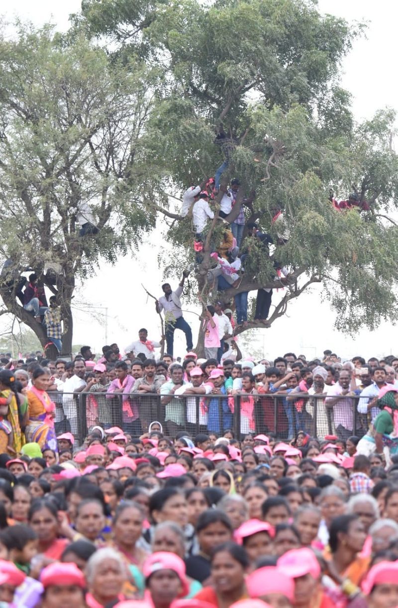 KCR at Gajwel Public Meeting Photos