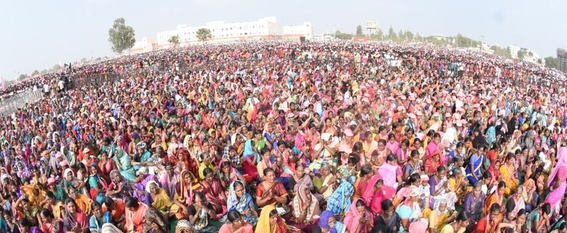 KCR at Gajwel Public Meeting Photos