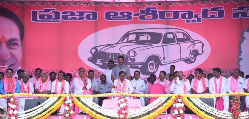 KCR at Gajwel Public Meeting Photos