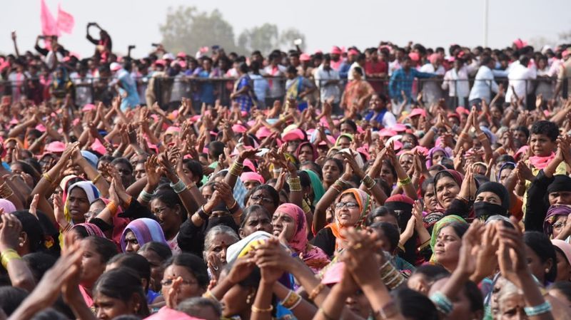 KCR at Gajwel Public Meeting Photos