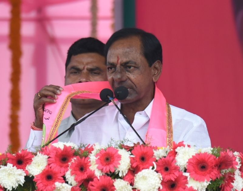 KCR at Gajwel Public Meeting Photos