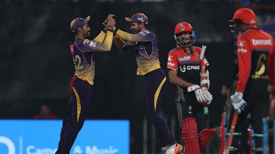 KKR VS RCB Match Highlights Photos