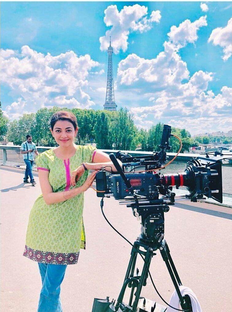 Kajal Aggarwal Latest Clicks from Paris Paris Shooting Spot