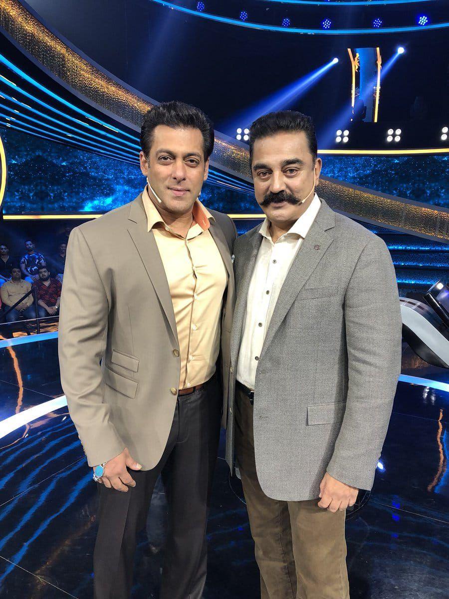 Kamal Hassan started promotions of Vishwaroopam2 with Salman Khan