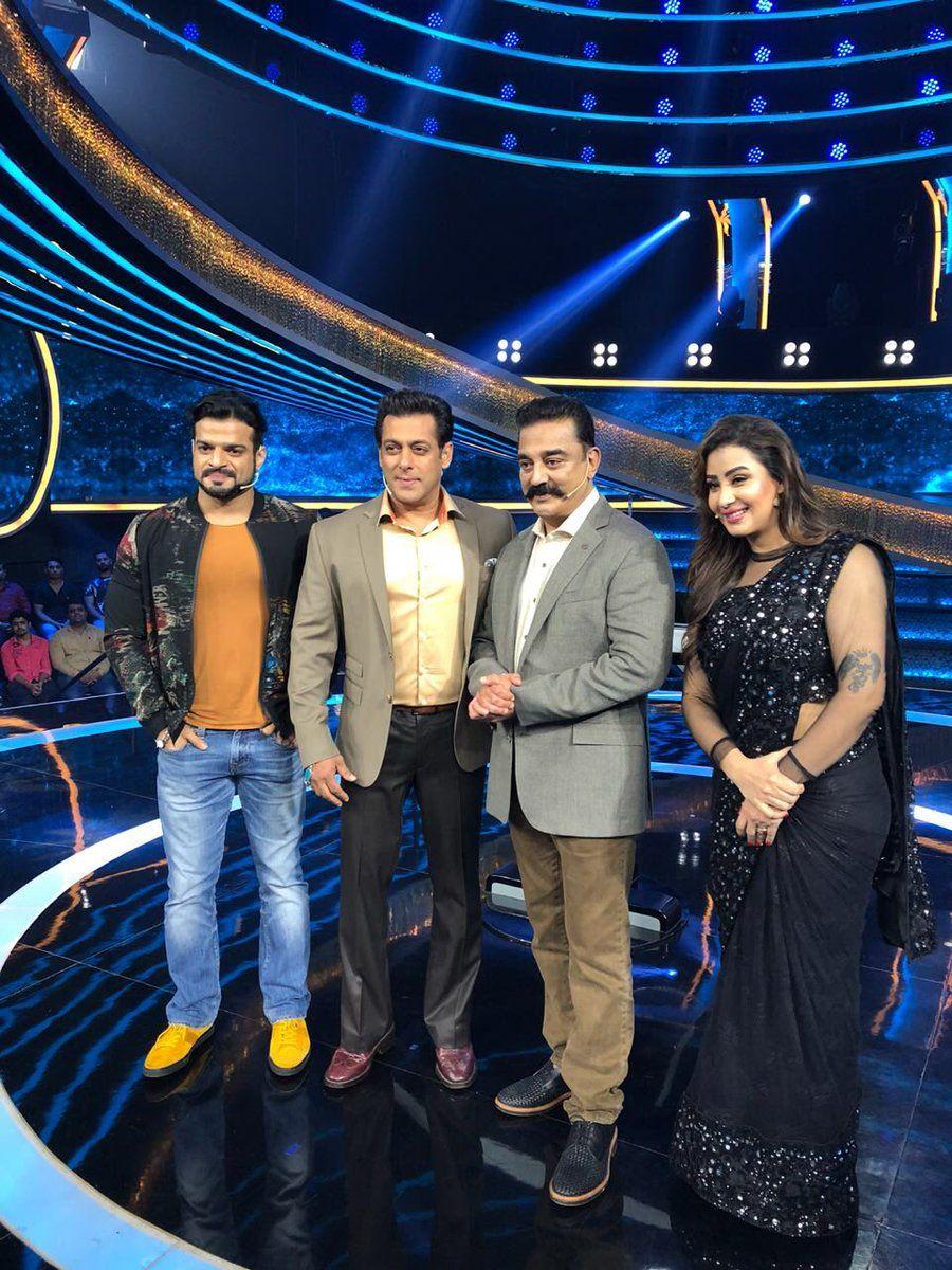 Kamal Hassan started promotions of Vishwaroopam2 with Salman Khan