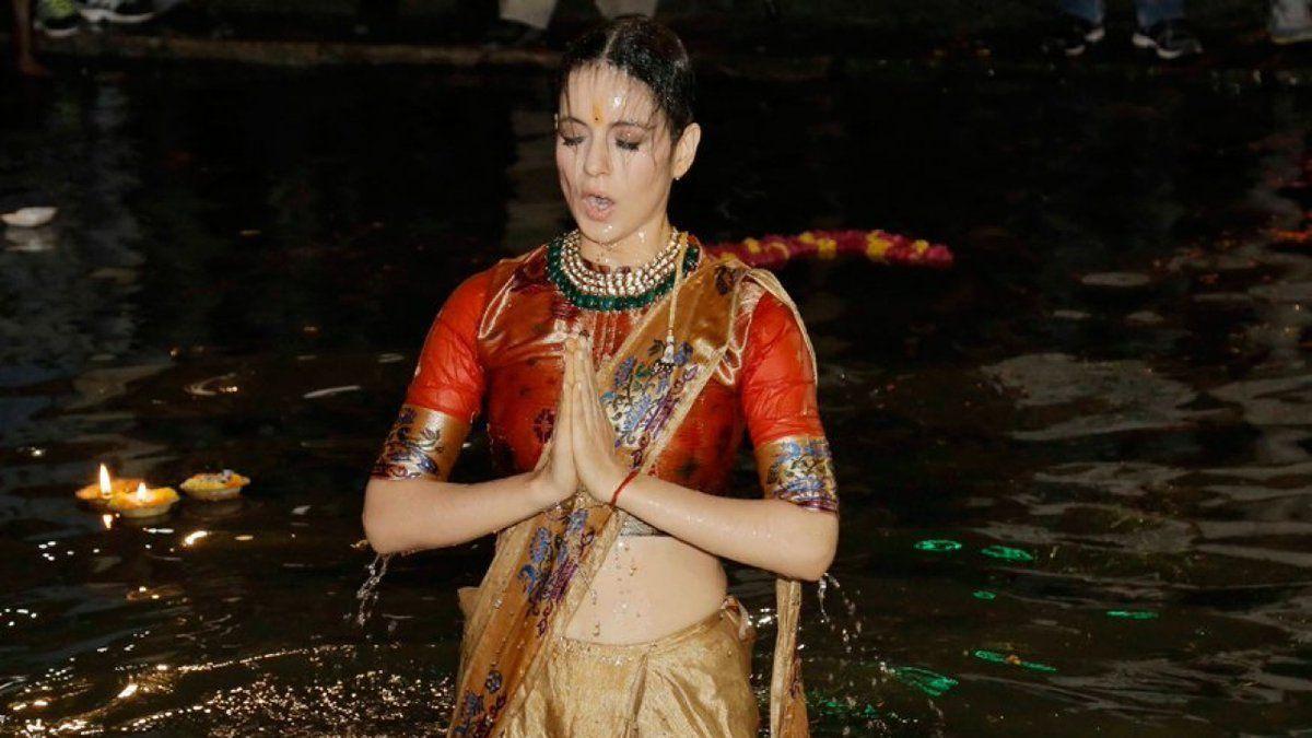 Kangana Ranaut gets bloody on the sets of Manikarnika