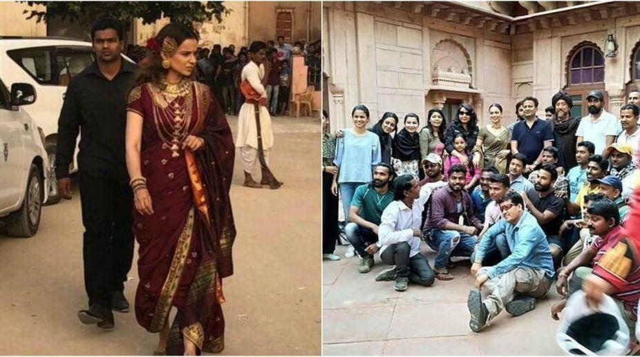 Kangana Ranaut gets bloody on the sets of Manikarnika