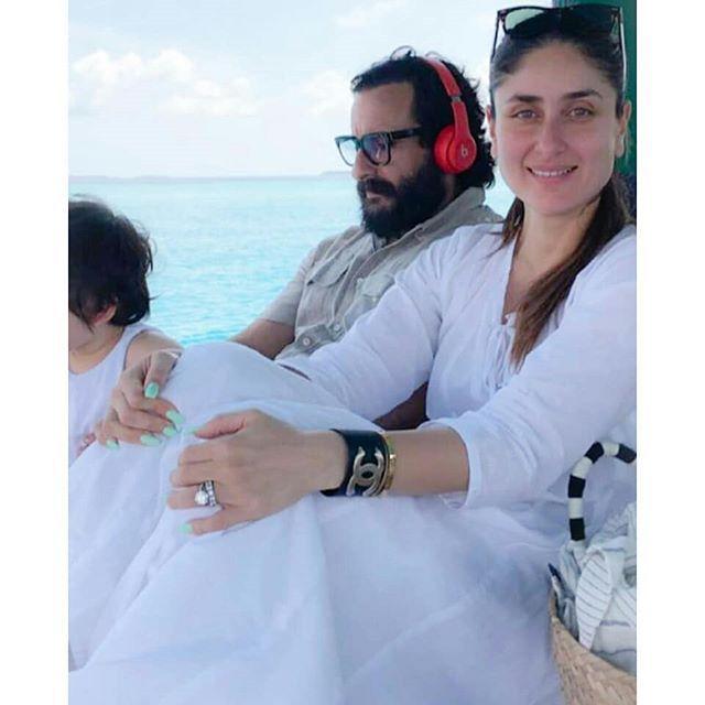 Kareena Kapoor, Saif Ali Khan & Taimur Pick Maldives To Chill With Soha, Kunal & Inaaya