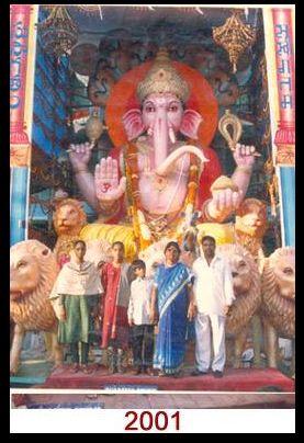 Khairatabad Ganesh Idol from 1981 to 2016