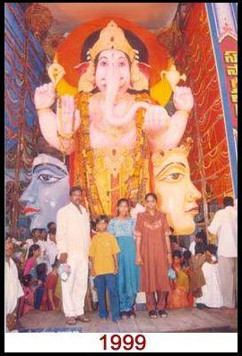 Khairatabad Ganesh Idol from 1981 to 2016