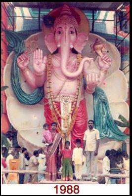 Khairatabad Ganesh Idol from 1981 to 2016