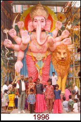 Khairatabad Ganesh Idol from 1981 to 2016