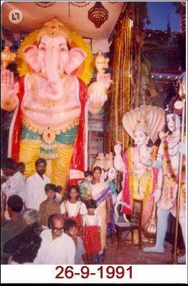 Khairatabad Ganesh Idol from 1981 to 2016