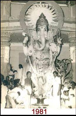 Khairatabad Ganesh Idol from 1981 to 2016