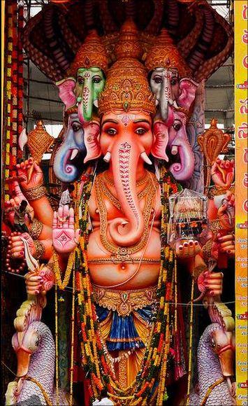 Khairatabad Ganesh Idol from 1981 to 2016