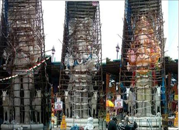 Khairatabad Ganesh Idol from 1981 to 2016