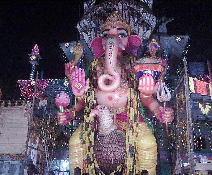 Khairatabad Ganesh Idol from 1981 to 2016