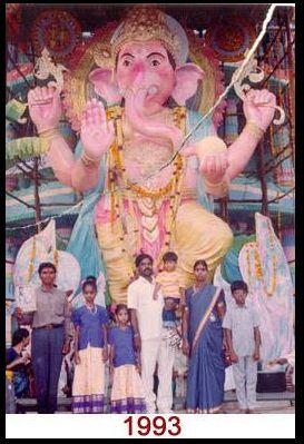 Khairatabad Ganesh Idol from 1981 to 2016