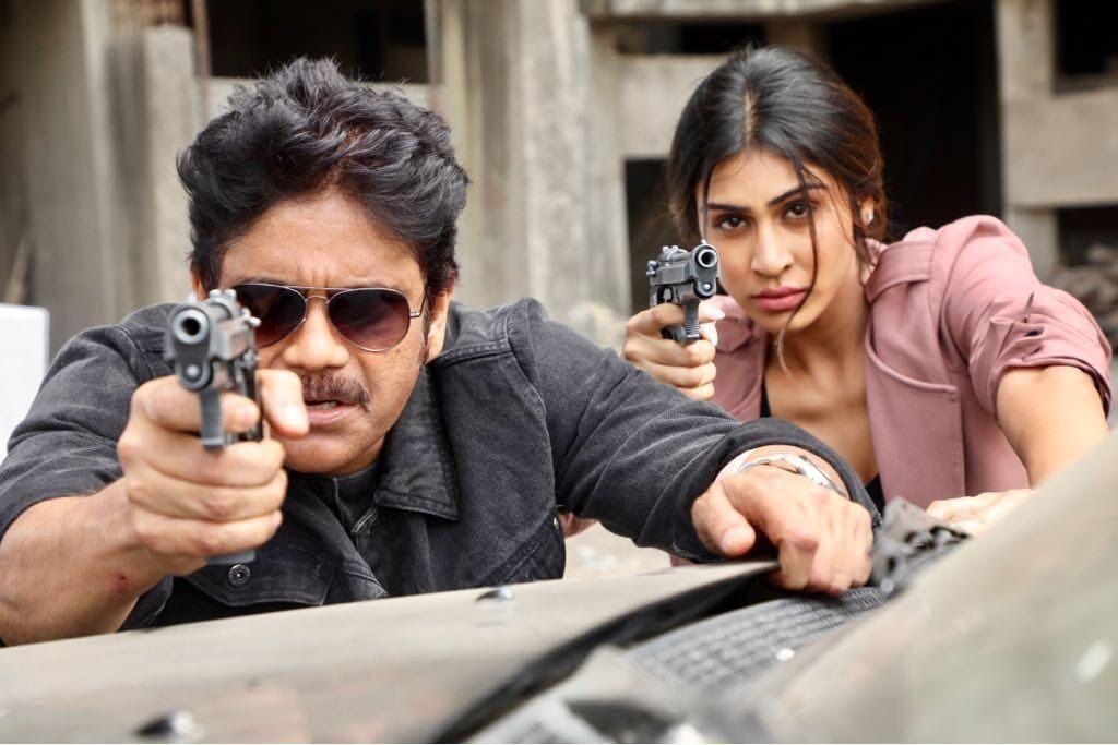 King Nagarjuna from the sets of Officer Movie Location Stills