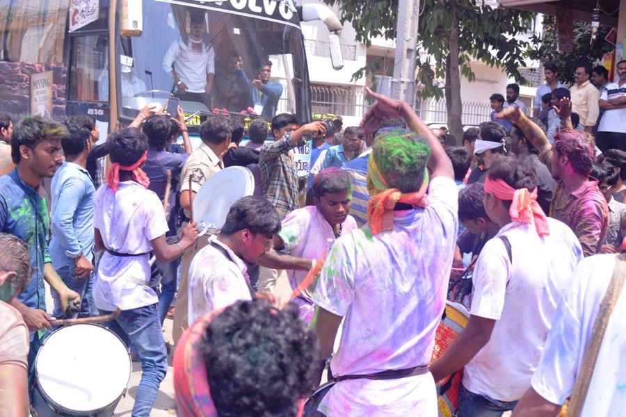 Kittu Unnadu Jagratha team holi Celebrations Vijayawada