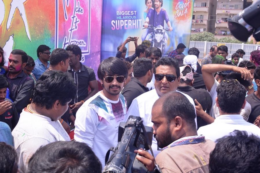 Kittu Unnadu Jagratha team holi Celebrations Vijayawada