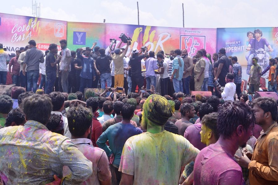 Kittu Unnadu Jagratha team holi Celebrations Vijayawada