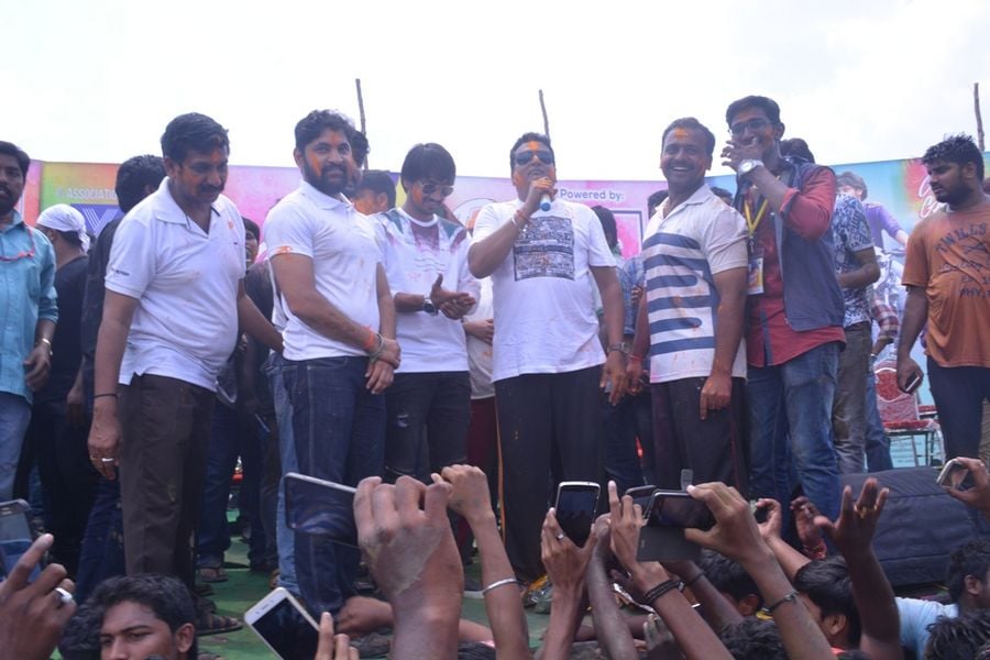 Kittu Unnadu Jagratha team holi Celebrations Vijayawada