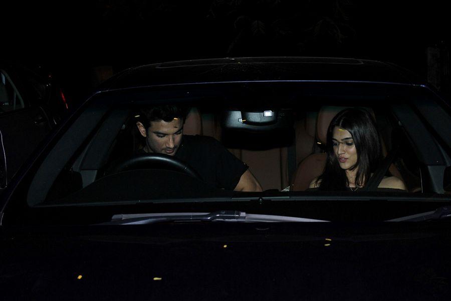 Kriti Sanon & Sushant Singh Rajput Spotted At Hakkasan Photos