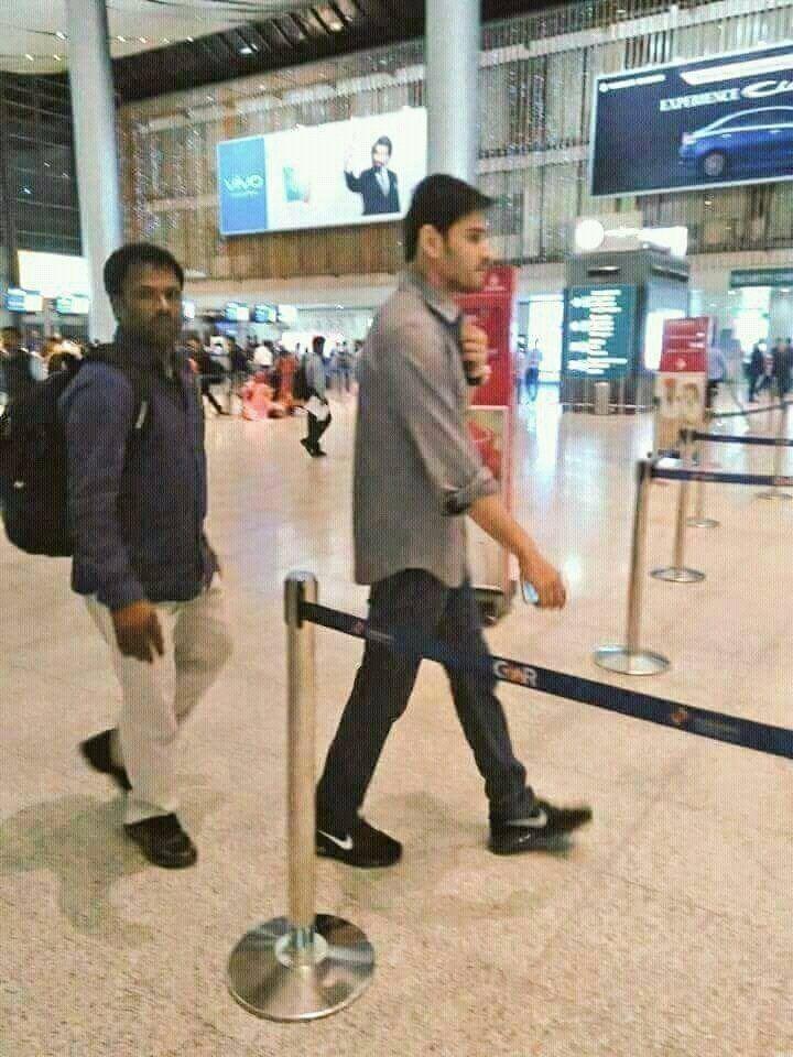 LEAKED: Superstar Mahesh from the sets of Bharath Ane Nenu Movie