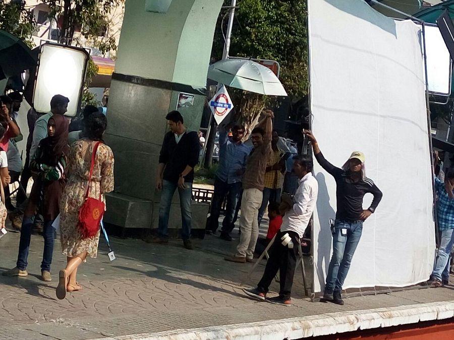 LEAKED Again: Mahesh SPYDER Movie Working Stills