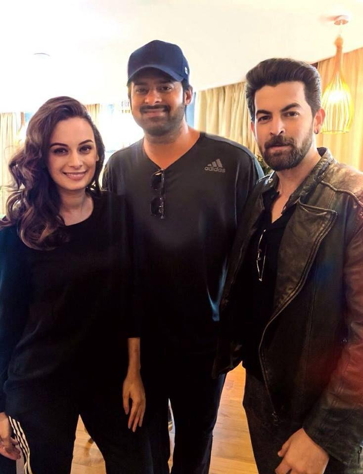 Latest Stills of Prabhas and Team from the sets of Saaho