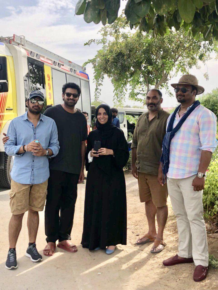 Latest Stills of Prabhas and Team from the sets of Saaho