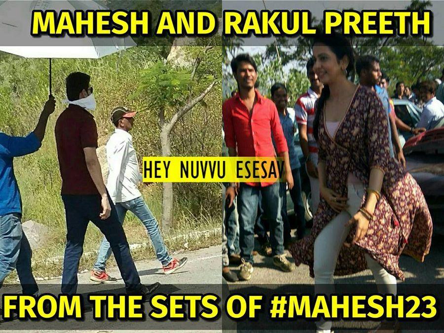 Leaked: Mahesh 23 New Working Photos