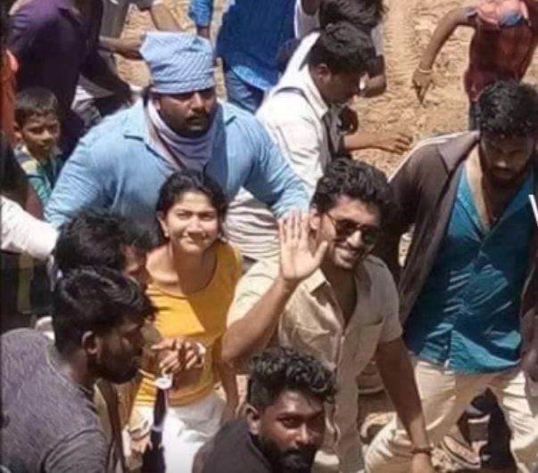 Leaked: Nani & Sai Pallavai's MCA Movie Shooting Photos in Warangal