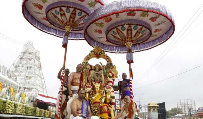 Lord Balaji On Hanumantha Vahanam Tirumala Brahmotsavam 2017