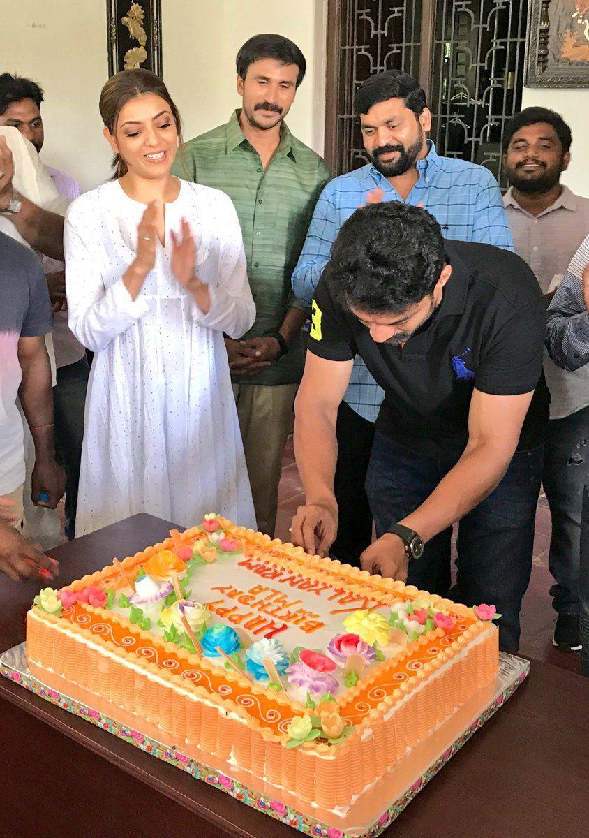 MLA Movie Team Celebrating Nandamuri Kalyan Ram Birthday on sets