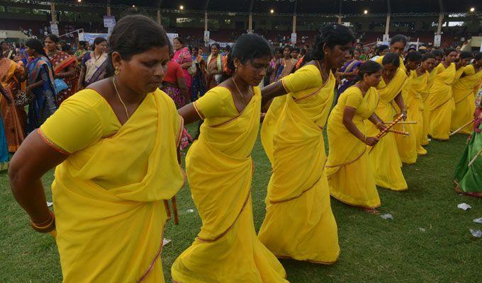 Maha Bathukamma Celebrations at LB Stadium Photos