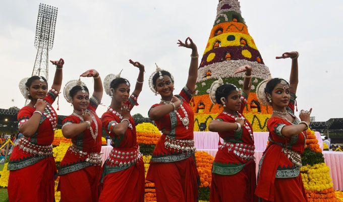 Maha Bathukamma Celebrations at LB Stadium Photos