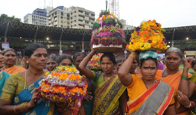 Maha Bathukamma Celebrations at LB Stadium Photos